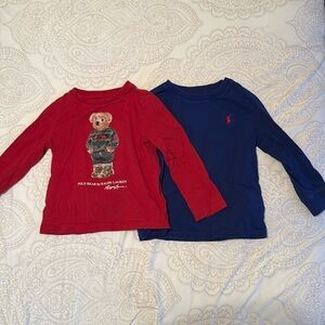 Ralph Lauren boys cotton long sleeve shirt bundle 24M/2T